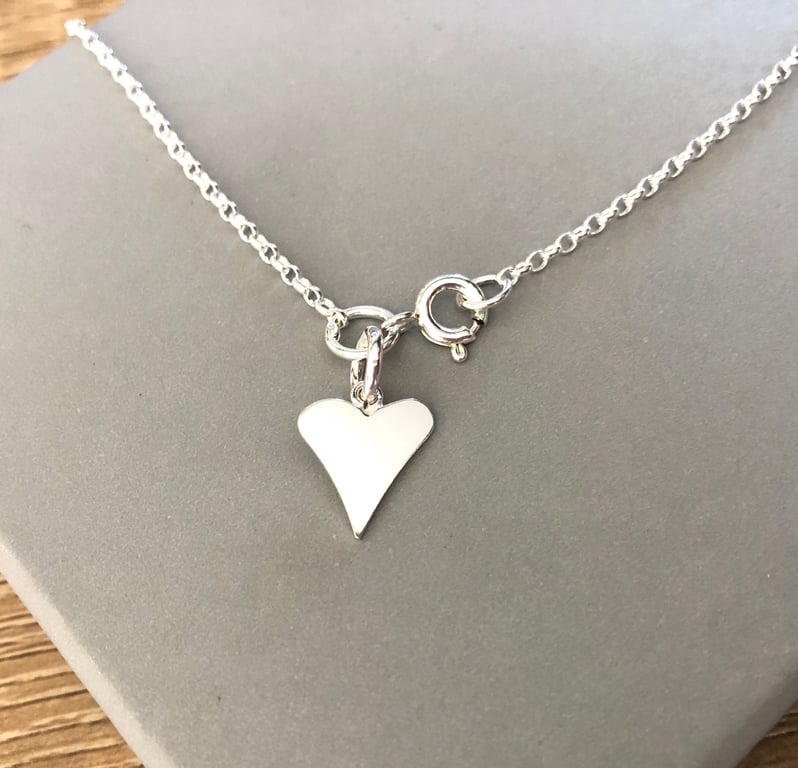 Sterling Silve Heart Charm Ankle Anklet, Silver Ankle Jewellery