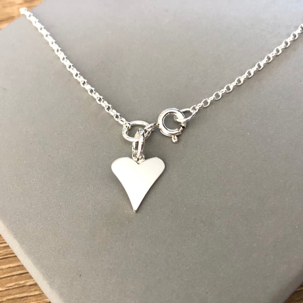 Sterling Silve Heart Charm Ankle Anklet, Silver Ankle Jewellery