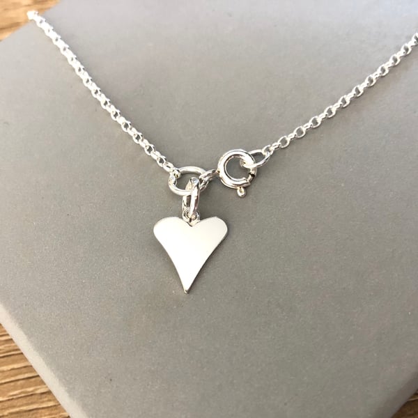 Sterling Silve Heart Charm Ankle Anklet, Silver Ankle Jewellery