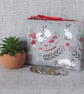 Small purse, coin purse, rabbits, mushrooms