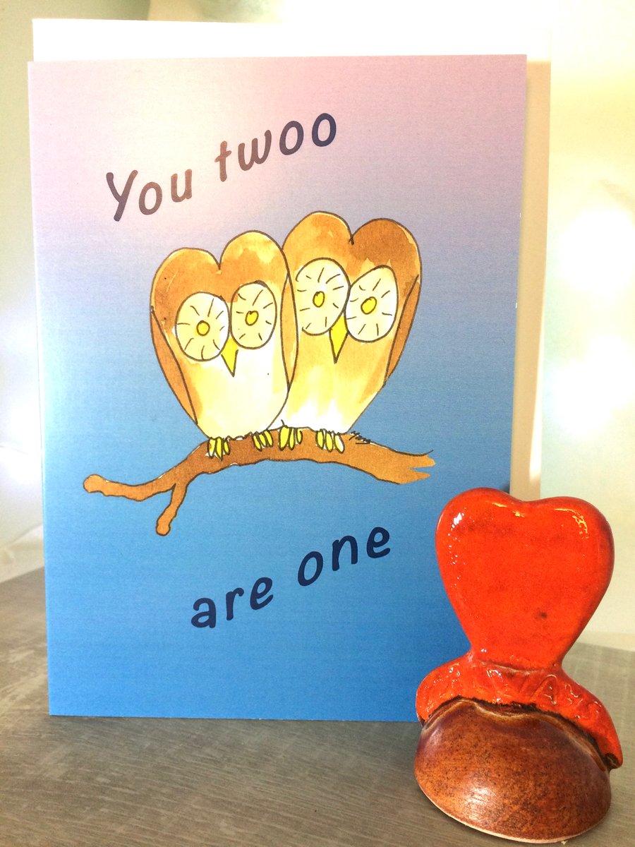 Card - owls in love