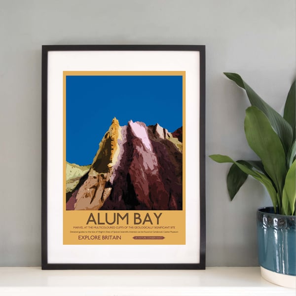 Alum Bay, Isle of Wight UK Travel Print from Silver and Paper Prints E002