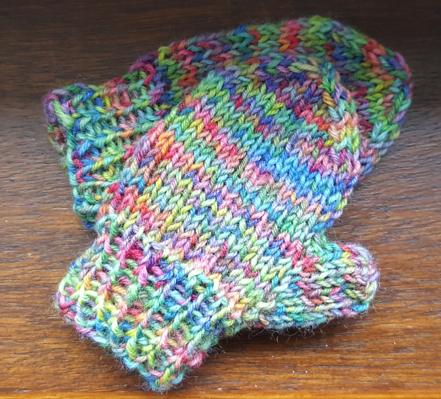 Tiny Rainbow Child's Mittens