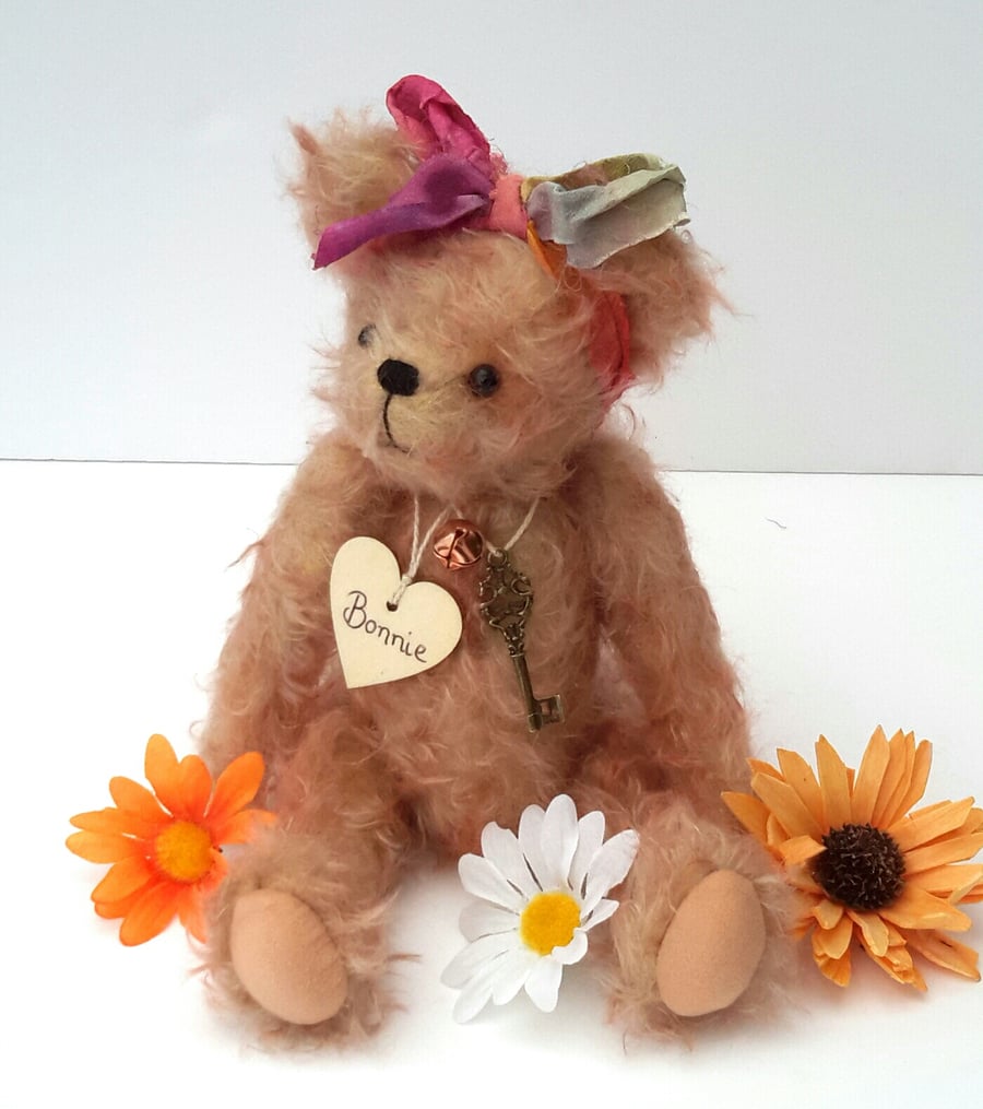 SOLD RESERVED for MAUREEN.  Mohair Bear, Collectable Artist Bear 