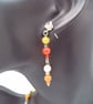 Alashan Stone, Micro Crystals and Seed Bead Necklace & Earrings, Gift for Her - Image 7