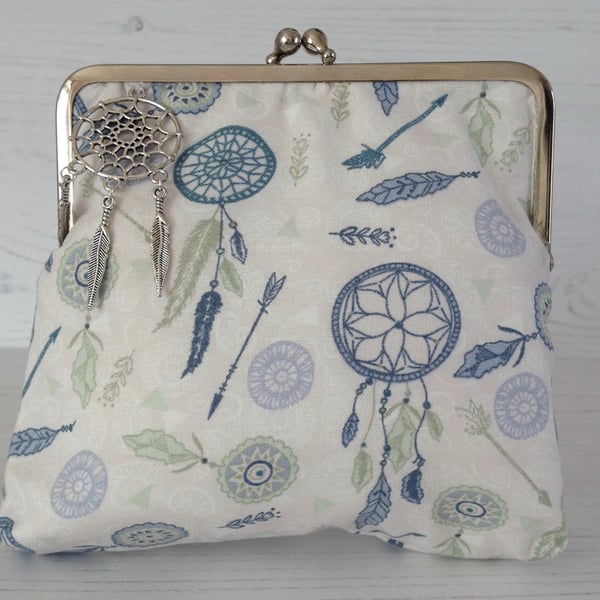 Dream Catcher Print Frame Clutch Bag PB8