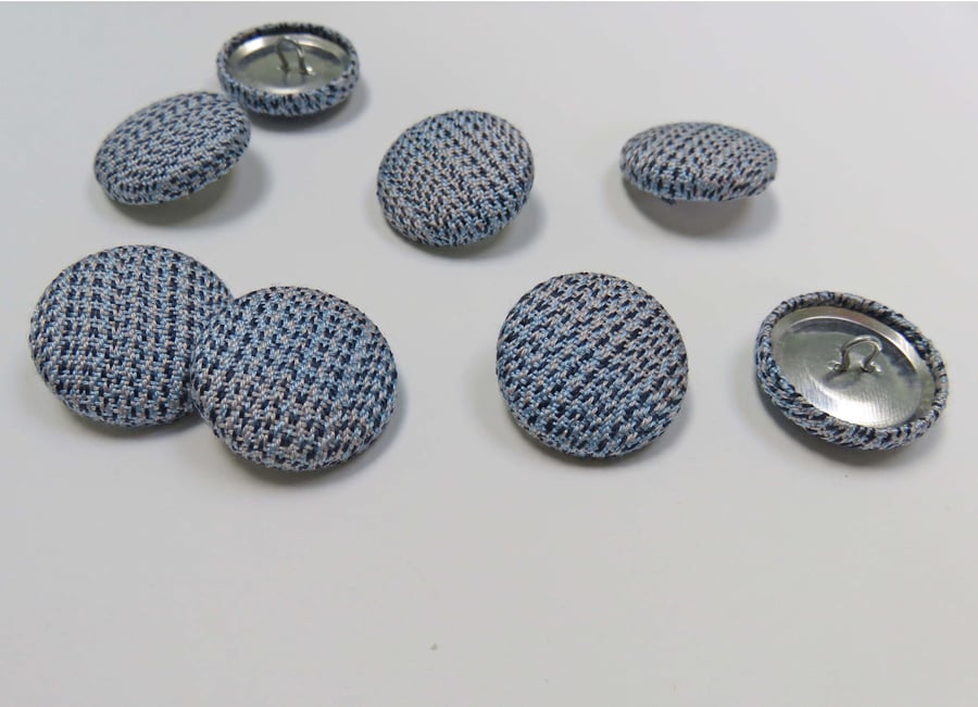 Silk Covered Buttons Set of 8