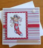 Snowman in a Stocking Christmas Card - A Very Merry Christmas - Image 1