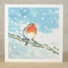 Christmas Card Winter Robin