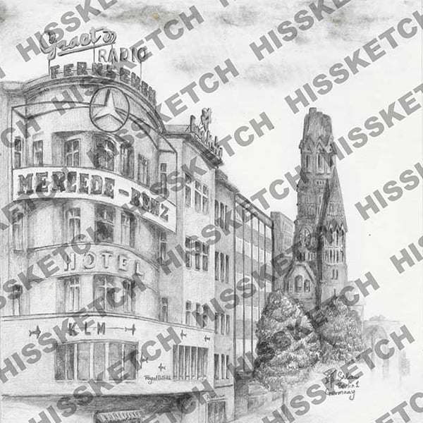 Historic Sketch Art Print Berlin1