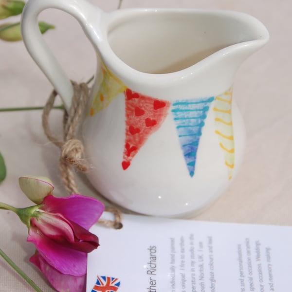 cream jug Endless Summer bunting