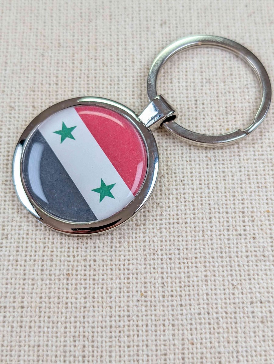 Syria Flag Keyring