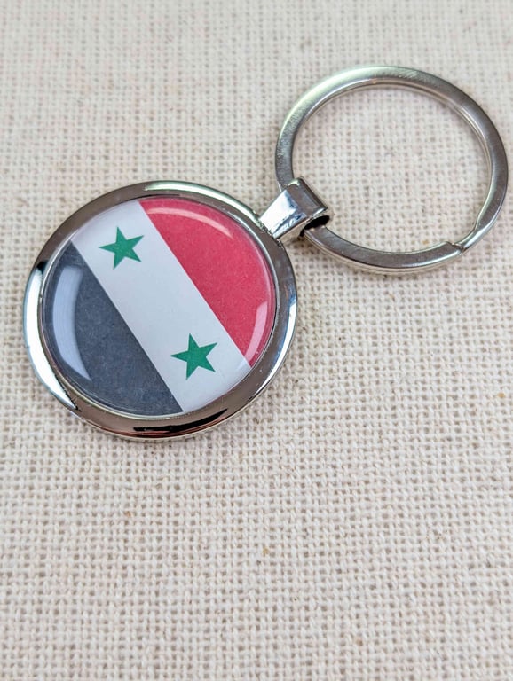 Syria Flag Keyring