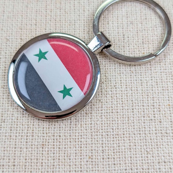 Syria Flag Keyring