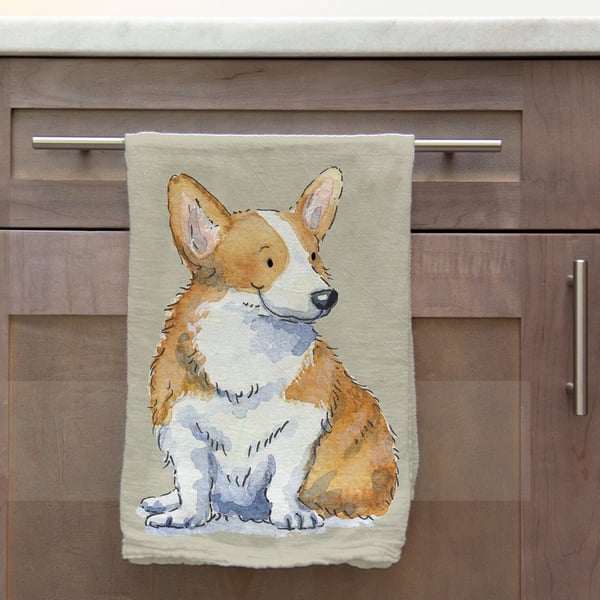 Corgi Tea Towel