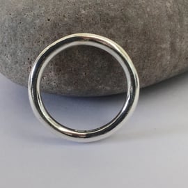 Sterling Silver Ring, Extra-chunky, Unisex, Hallmarked, size U