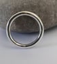 Sterling Silver Ring, Extra-chunky, Unisex, Hallmarked, size U - Image 1