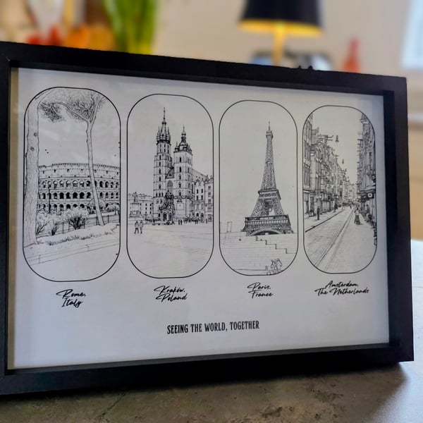 A4 Custom Travel Memories Print