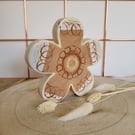 Hand crafted large wooden flower decoration