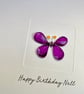 Butterfly Birthday Card - Personalised - Image 1