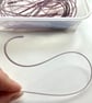 50g Pink and Purple Bullseye 90coe glass Vitrigraph stringers - Image 3