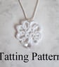 PDF Tatting Pattern - 'Christina' Pendant - Intermediate - Image 3