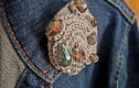 Crocheted brooches