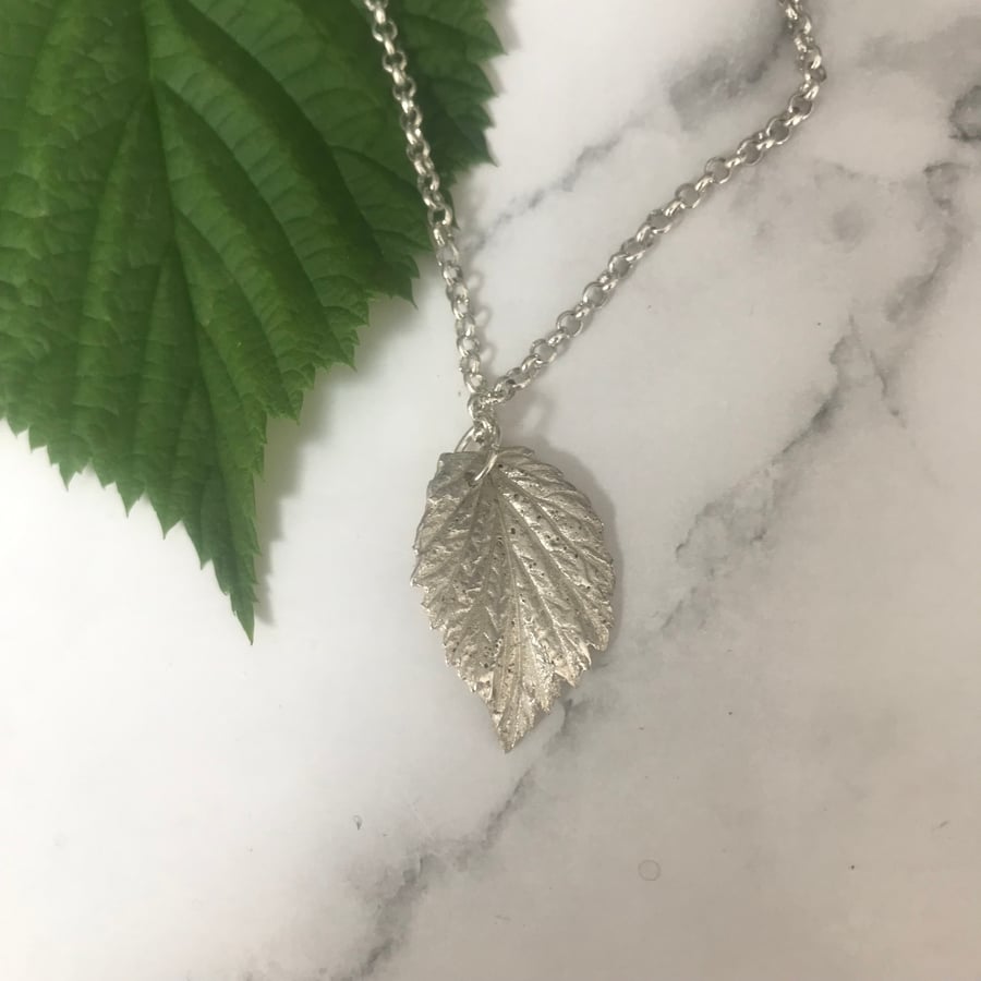 Raspberry Leaf Pendant