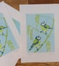 Bluetits - linoprint - Image 2