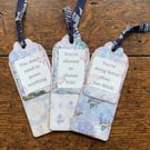 Self-Care affirmation Gift Set (3 Layered Bookmarks) - Mental Health Gift