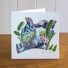 Majestic Animals Bear greetings card, blank inside