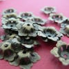 16mm Antique Bronze Petals Shape Bead Caps   - 2pcs