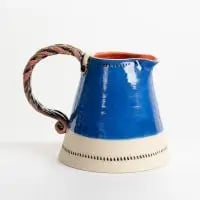 Sky Blue classic Adorable durable Stoneware Ceramic Jug Pitcher