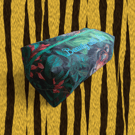 Handmade Large tiger print wash bag with beauty with bite