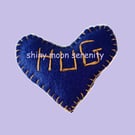 Pocket Hug Large, Dark Blue with Yellow stitching