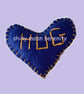 Pocket Hug Large, Dark Blue with Yellow stitching
