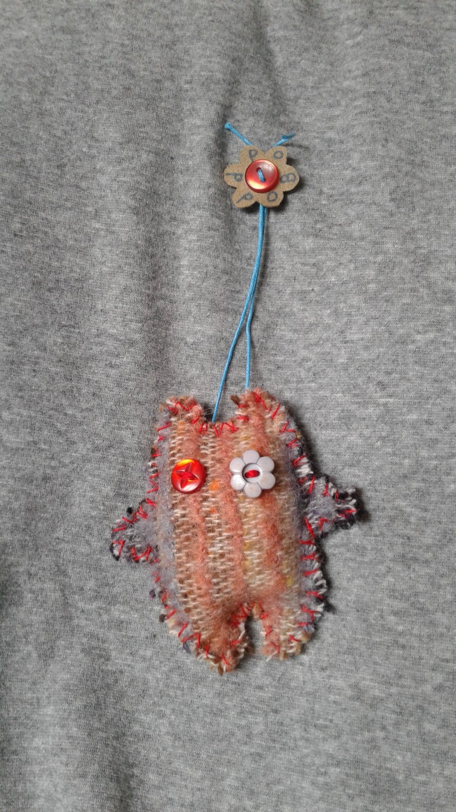 Odd Bod, a 3" bear to hang up and make you smile.