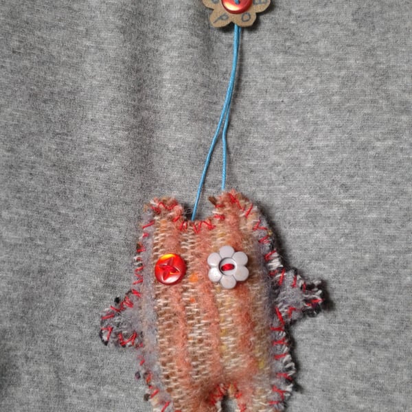 Odd Bod, a 3" bear to hang up and make you smile.