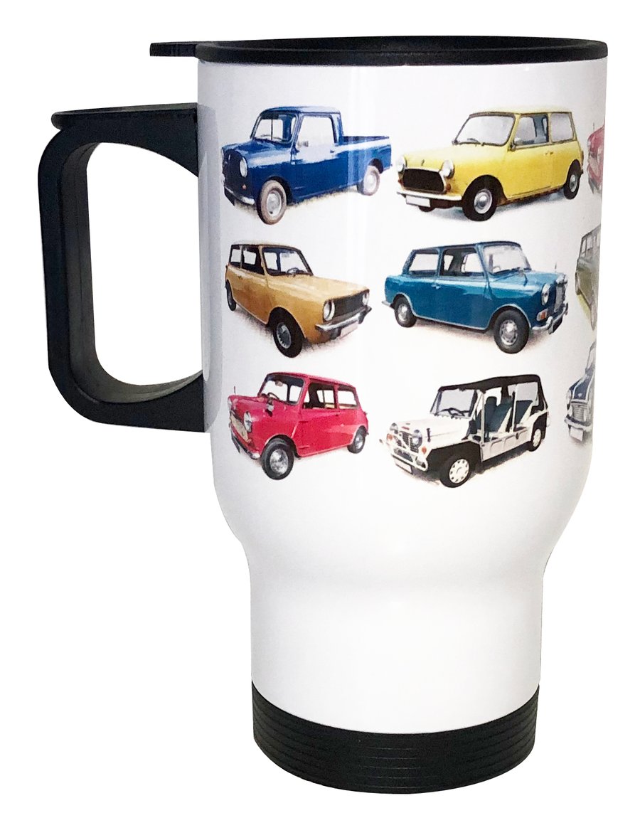 Mini Classic Cars - 14fl oz Stainless Steel Travel Mug