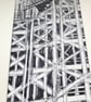 Line drawing of an Edinburgh building site - Image 5