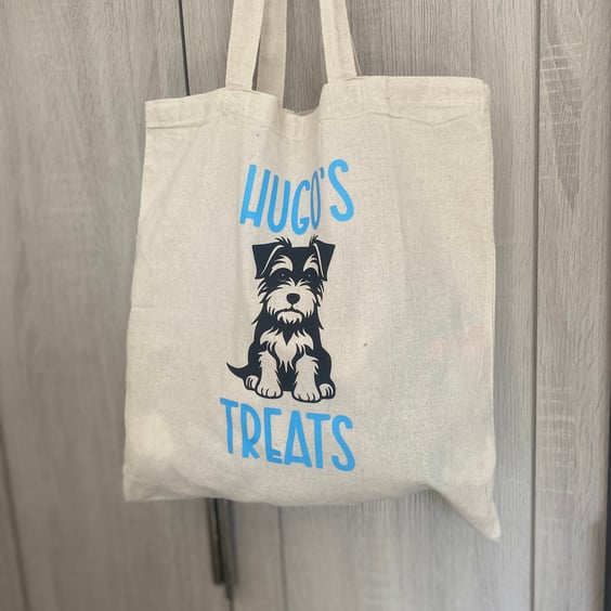 Dog treats canvas bag - perfect gift for a new pet