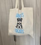 Dog treats canvas bag - perfect gift for a new pet