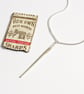 Needle necklace, solid silver needle, sewing necklace - Image 1