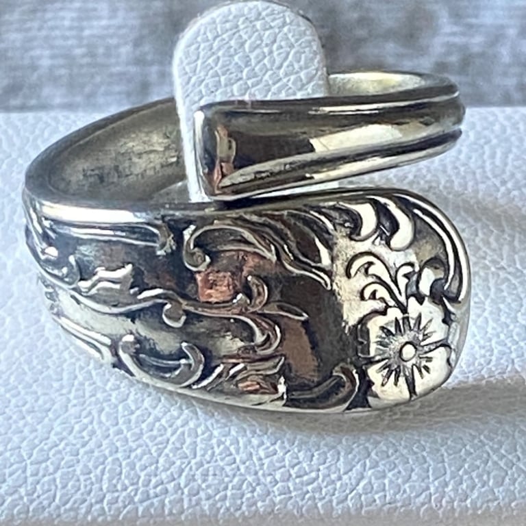 Flower Design Spoon Ring