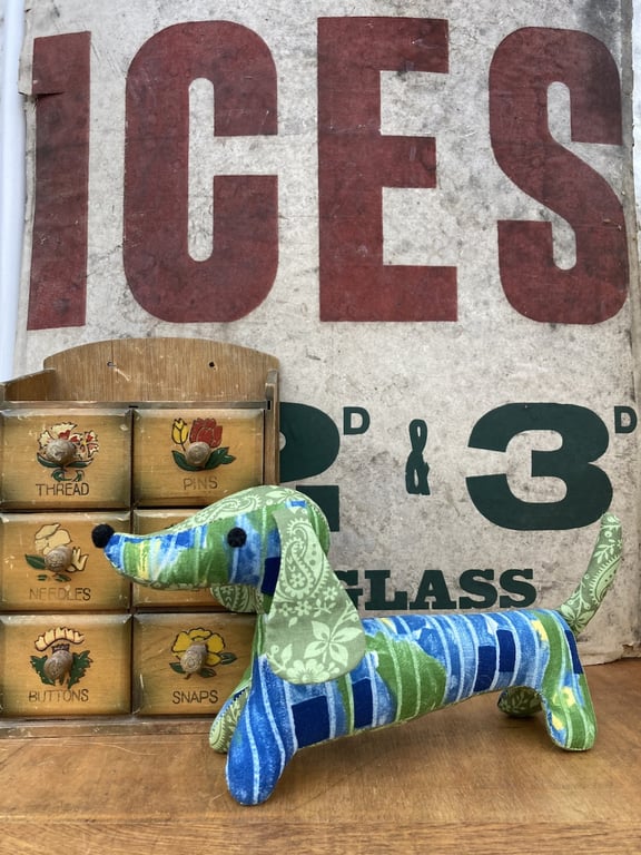 Snossage The Vintage Fabric Sausage Dog