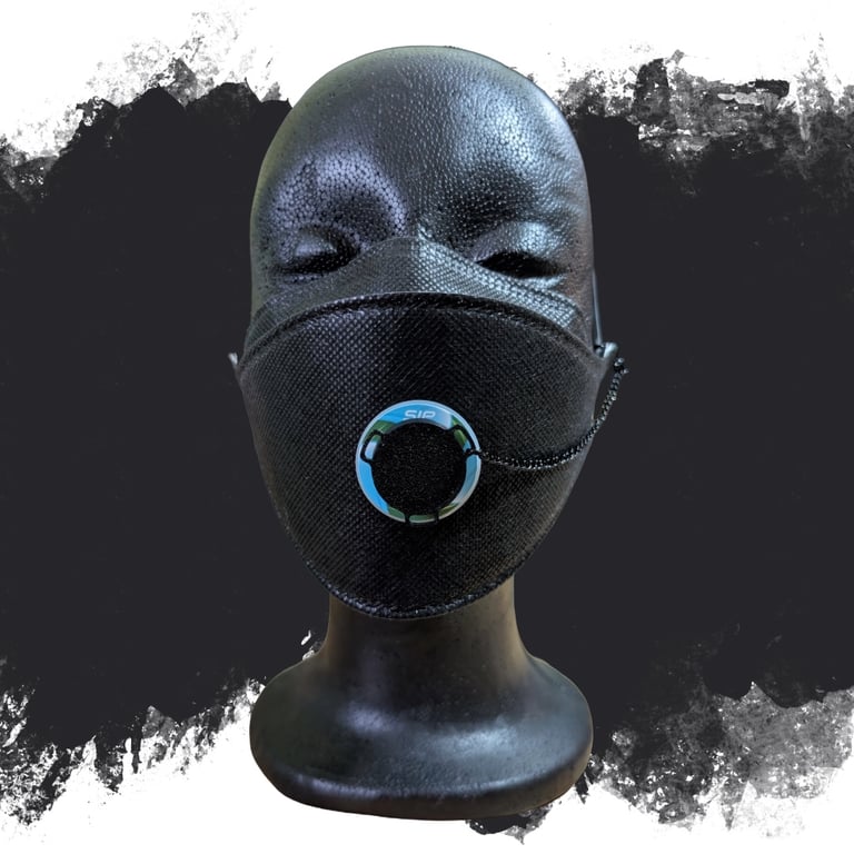 Black SIP valve cap with black keeper