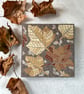 Mosaic Floral Art - Autumn Leaves Mosaic Wall Plaque in Grey - Image 5