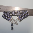 Seed bead loom handmade Charm bracelet 