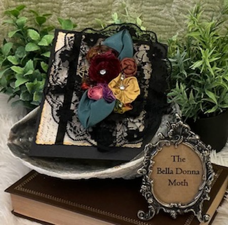 Handmade Textile Art Brooch. Corsage