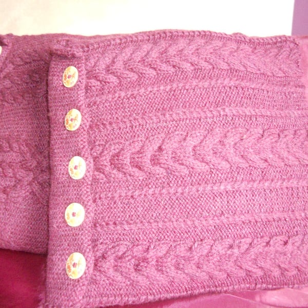 Pair of Knitted Cushion Covers